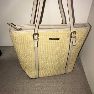 Anne Klein Summer Straw Tote Bag